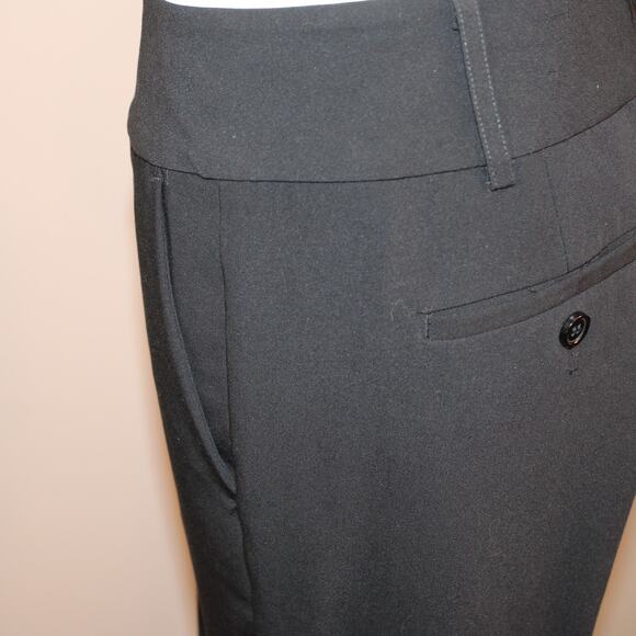 Liz Claiborne Black Trousers with STRETCH, Double Hook & Button Closure sz 10 - Picture 6 of 7